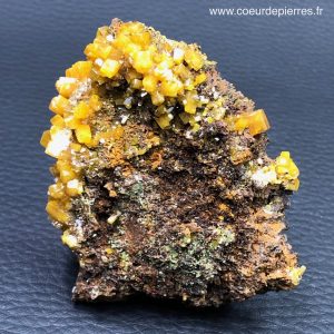 Wulfénite et mimétite, Veine de San Juan Poriente “mine Ojuela, mapimi” du Mexique (réf wu9)