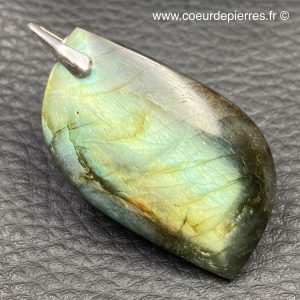 Pendentif labradorite vert d’eau (réf lve94)