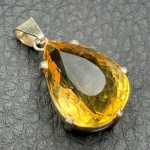 Pendentif en citrine Naturelle