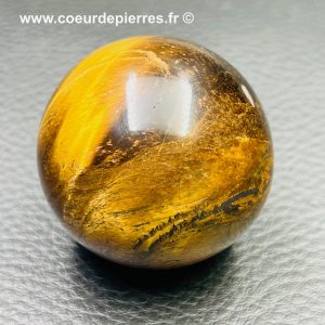 Sphère en oeil de tigre d’Afrique du Sud de 0,089Kg (réf sot4)