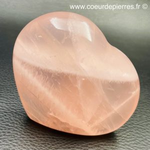 Coeur en quartz rose de Madagascar (réf cqr2)