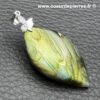 Pendentif en Labradorite Verte