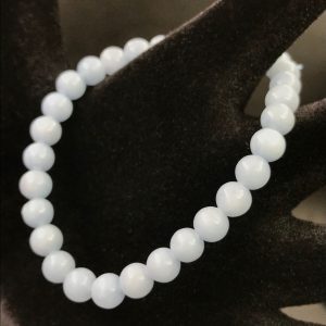 Bracelet en Angélite du Pérou « perles 6mm »