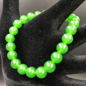Bracelet en jade néphrite de Chine « perles de 8mm »