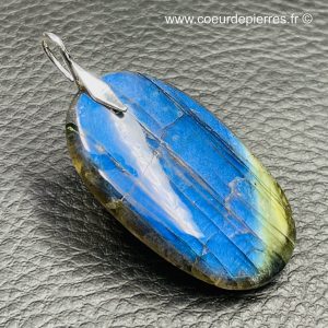 Pendentif labradorite bleu abyssal (réf lba13)