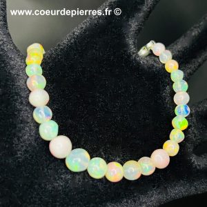 Bracelet en opale Welo d’Ethiopie « perles de 6mm »