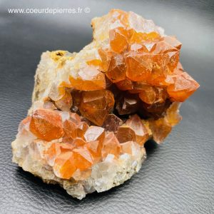 Druse de quartz hematoïde du Puy de Dôme, France (réf dqh3)