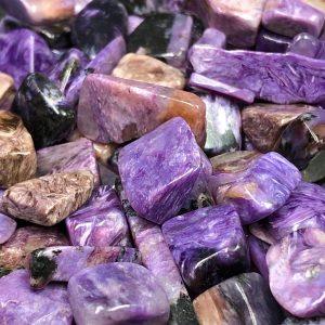 Charoïte de Sibérie pierres roulées “petite taille”