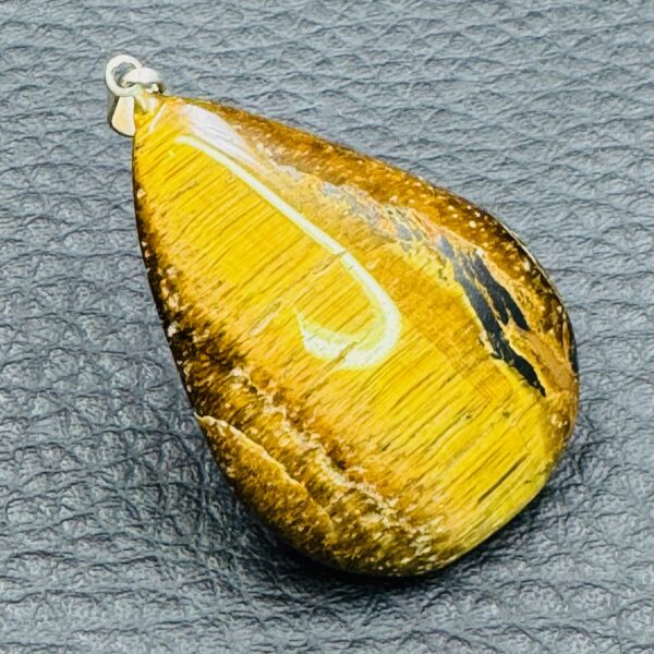 Pendentif Oeil de Tigre d’Afrique du Sud (réf pot1) – Image 2