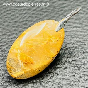 Pendentif quartz rutile du Brésil (réf qr7)