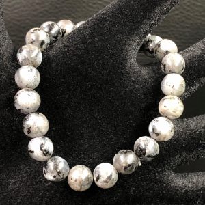 Bracelet en larvikite de Norvège perles de 8mm