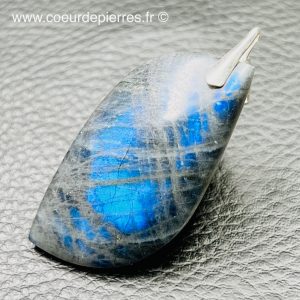 Pendentif labradorite bleu abyssal “grand modèle” (réf lba19)