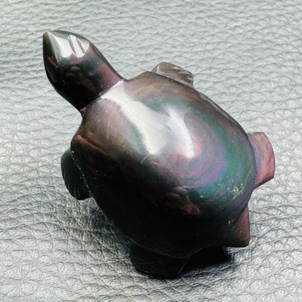 Obsidienne oeil céleste naturelle du Mexique (réf boc15) – Image 2
