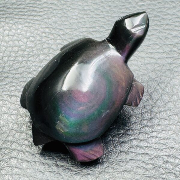 Obsidienne oeil céleste naturelle du Mexique (réf boc15) – Image 3