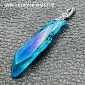 Pendentif Cristal de Roche Aqua Aura