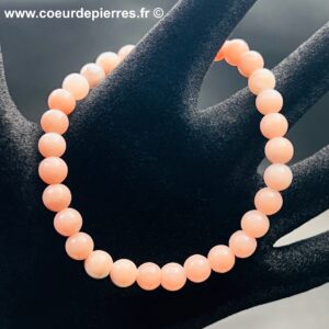 Bracelet en Manganocalcite du Pérou “perles 6mm”