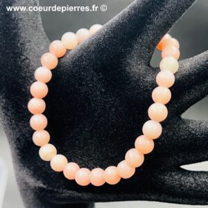 Bracelet en Manganocalcite du Pérou “perles 6mm”