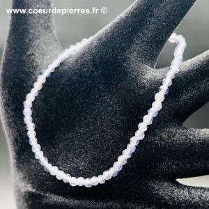 Bracelet en iolite de Madagascar “perles facettées 3mm”