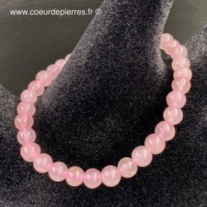 Bracelet enfant quartz rose “perles de 4mm”
