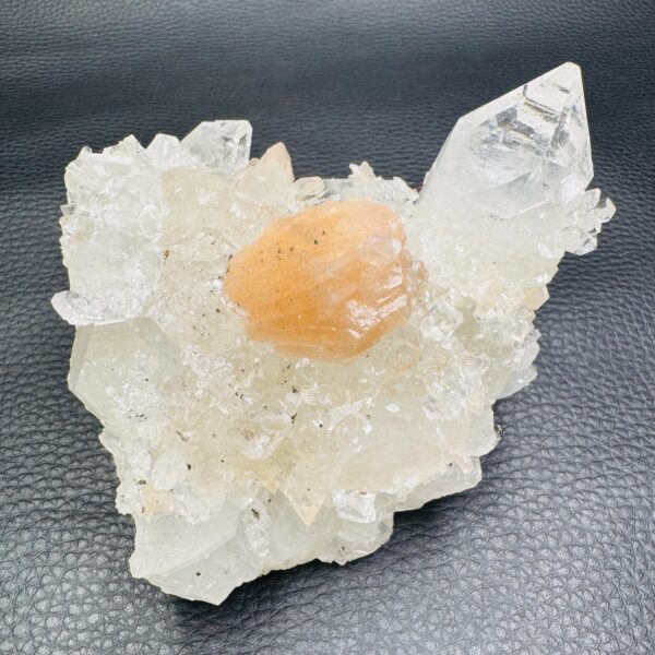 Stilbite sur Apophylite d'Inde (réf st4) – Image 3