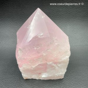 Prisme en quartz rose de Madagascar 0,505kg (réf pqr14)