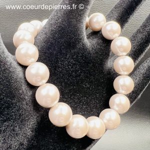 Bracelet en Nacre Grise de Tahiti “perles de 10mm”