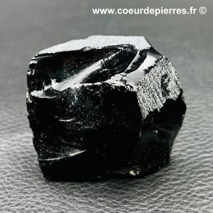Obsidienne noire brute « larme d’apache » du Mexique (réf ob5)