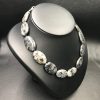 Collier en Larvikite de Norvège "perles ovales" (réf lar1) – Image 5