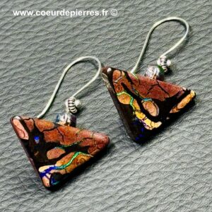 Boucles d'oreilles opale boulder