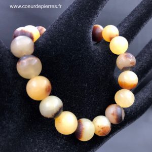 Bracelet en Septaria de Madagascar « perles de 9 mm »