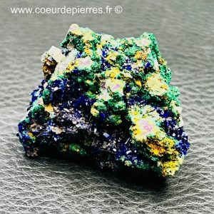 Azurite avec malachite cristallisé du Maroc de 185,5 carats (réf azm9)