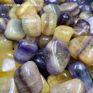 Fluorite d’Argentine en pierres roulées “taille moyenne”
