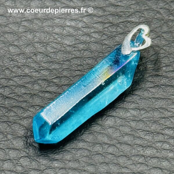 Pendentif Cristal de Roche Aqua-aura