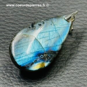 Pendentif Labradorite Bleu Lagon