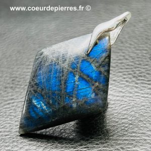 Pendentif Labradorite Bleu Abyssal (réf lba11)