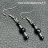 Boucles d'Oreilles en Hématite