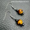 Boucles d'Oreilles Oeil de Tigre
