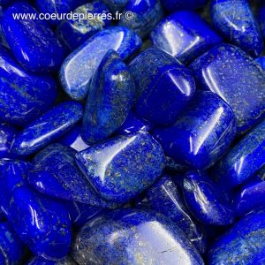 Lapis lazuli d’Afghanistan pierres roulées “taille moyenne”