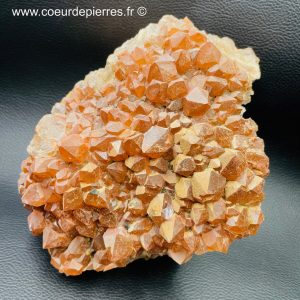 Druse de quartz hematoïde de 2,151 Kg du Puy de Dôme, France (réf dqh7)