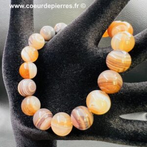 Bracelet agate du Botswana “perles 10mm”