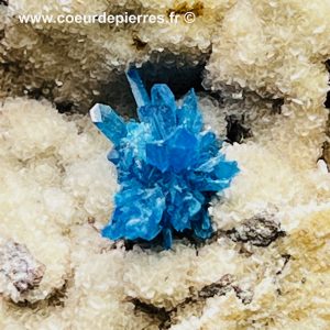 Cavansite sur Calcite de Poona, Inde (ref cav7)