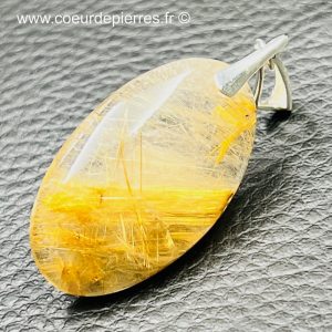 Pendentif quartz rutile du Brésil (réf qr1)