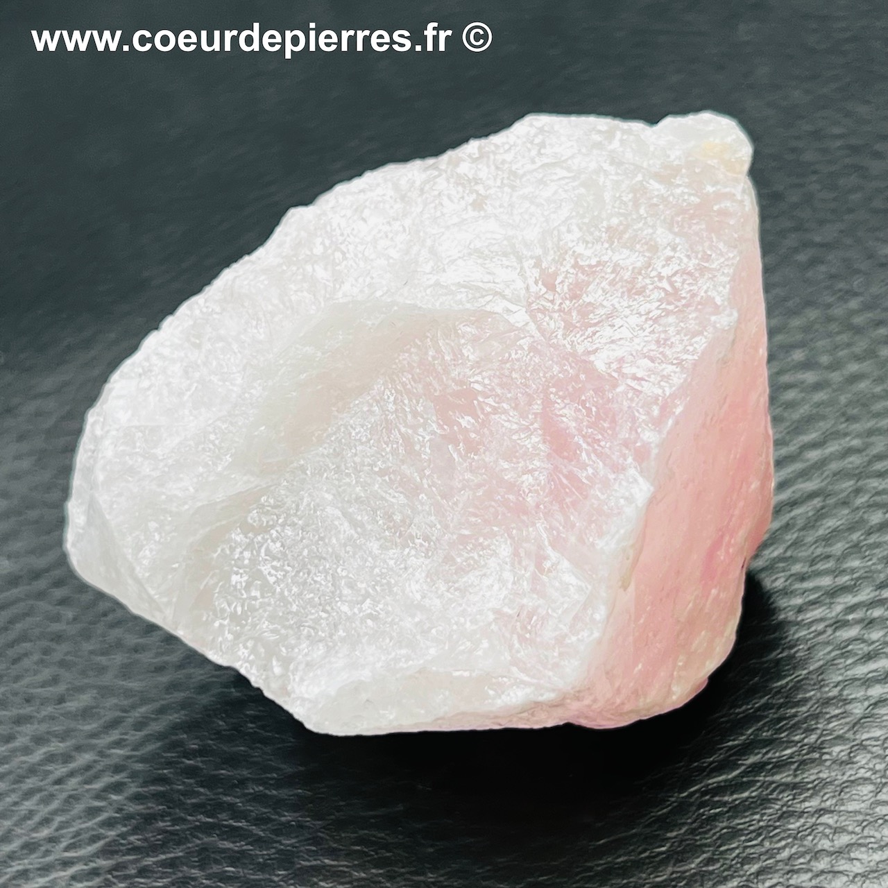 Bloc brut de quartz rose de Madagascar (réf prb1)