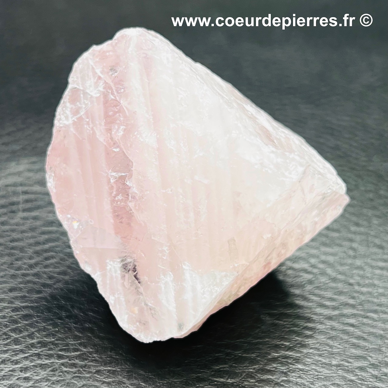 Bloc brut de quartz rose de Madagascar (réf prb2)