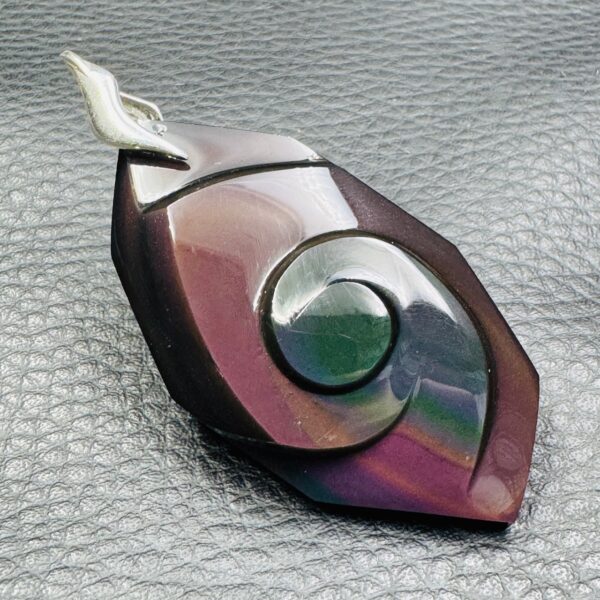 Pendentif Obsidienne Oeil Céleste "Suprême" (réf ooc14) – Image 3