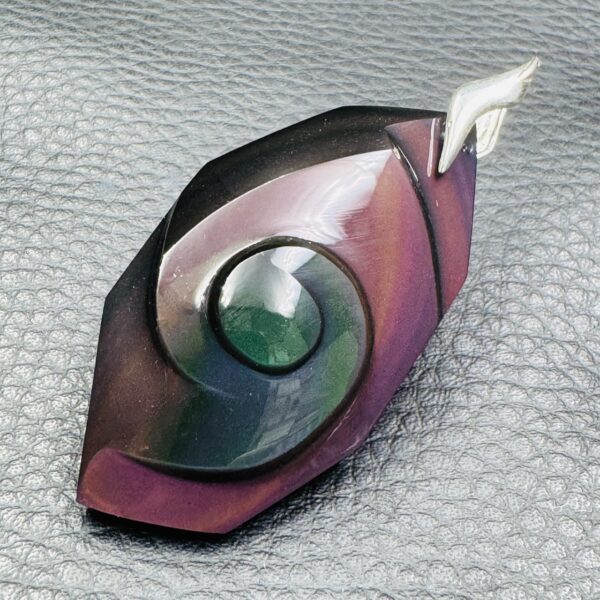 Pendentif Obsidienne Oeil Céleste "Suprême" (réf ooc14) – Image 4