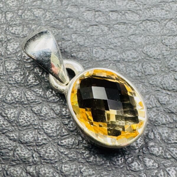 Pendentif citrine de Madagascar (réf ci8) – Image 3