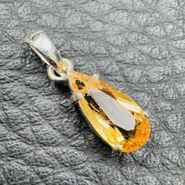 Pendentif en Topaze Impériale du Brésil (réf top15) – Image 2