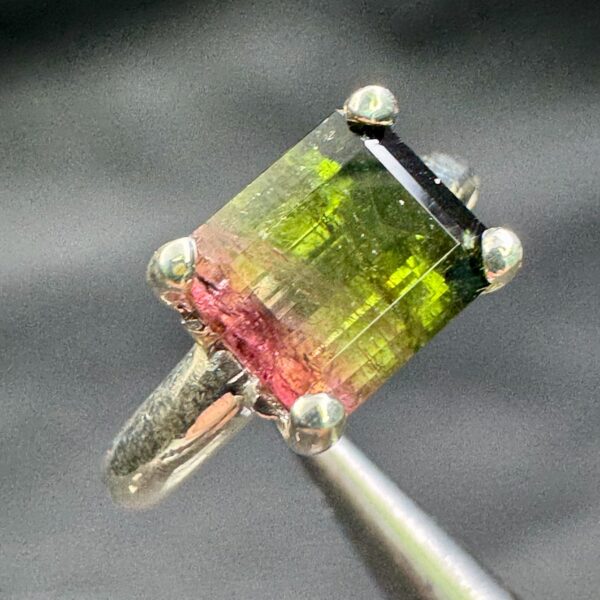 Bague Tourmaline Melon d'Eau "Taille 56" (réf bat23) – Image 4