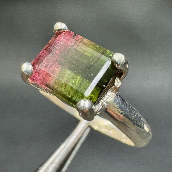 Bague Tourmaline Melon d'Eau "Taille 56" (réf bat23) – Image 2